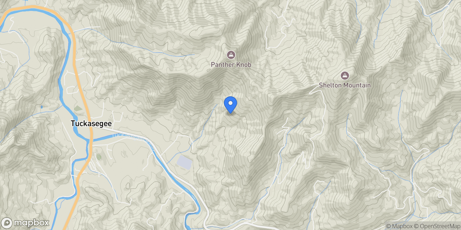 Map showing 444 Woodring Cemetery Road, Tuckasegee, NC 28783, 28783, North Carolina, United States.