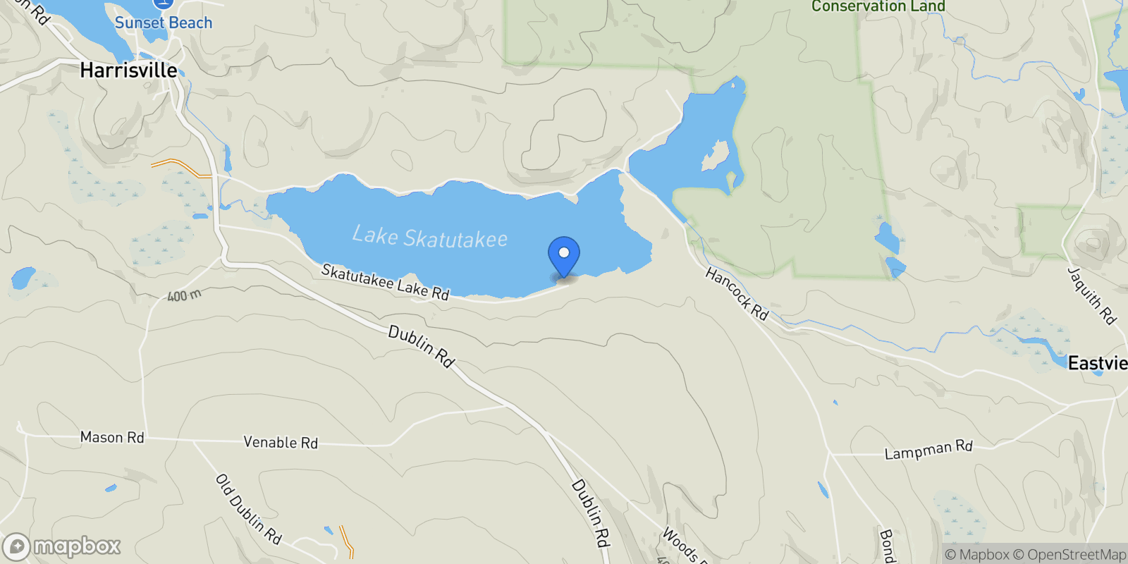 Map showing 241 Skatutakee Road, Harrisville, NH 03450, Harrisville, New Hampshire, United States.