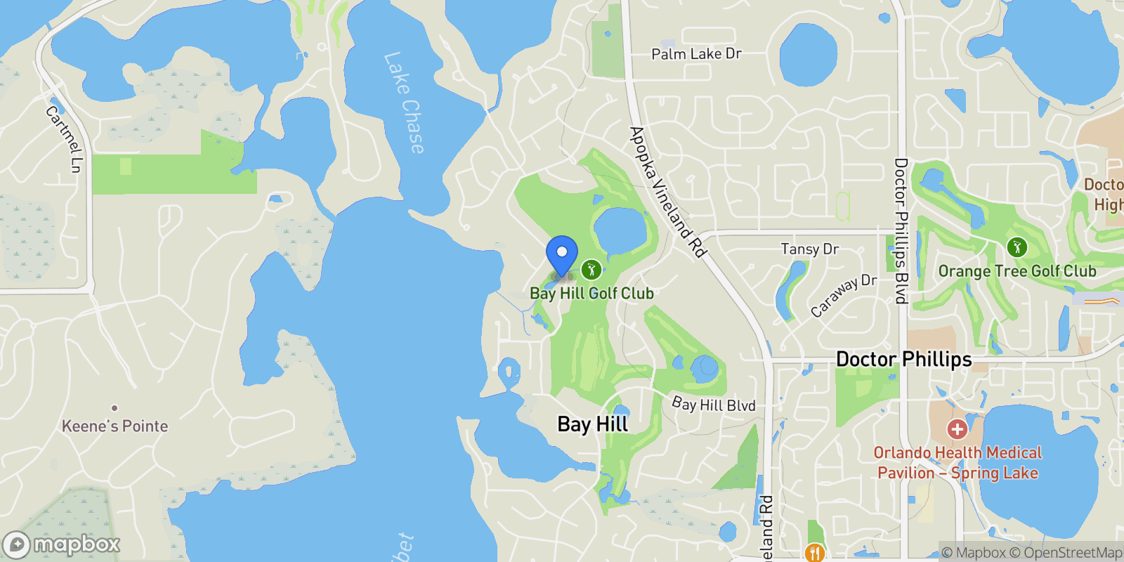 Map showing 6064 Masters Boulevard, Orlando, FL 32819, Orlando, Florida, United States.