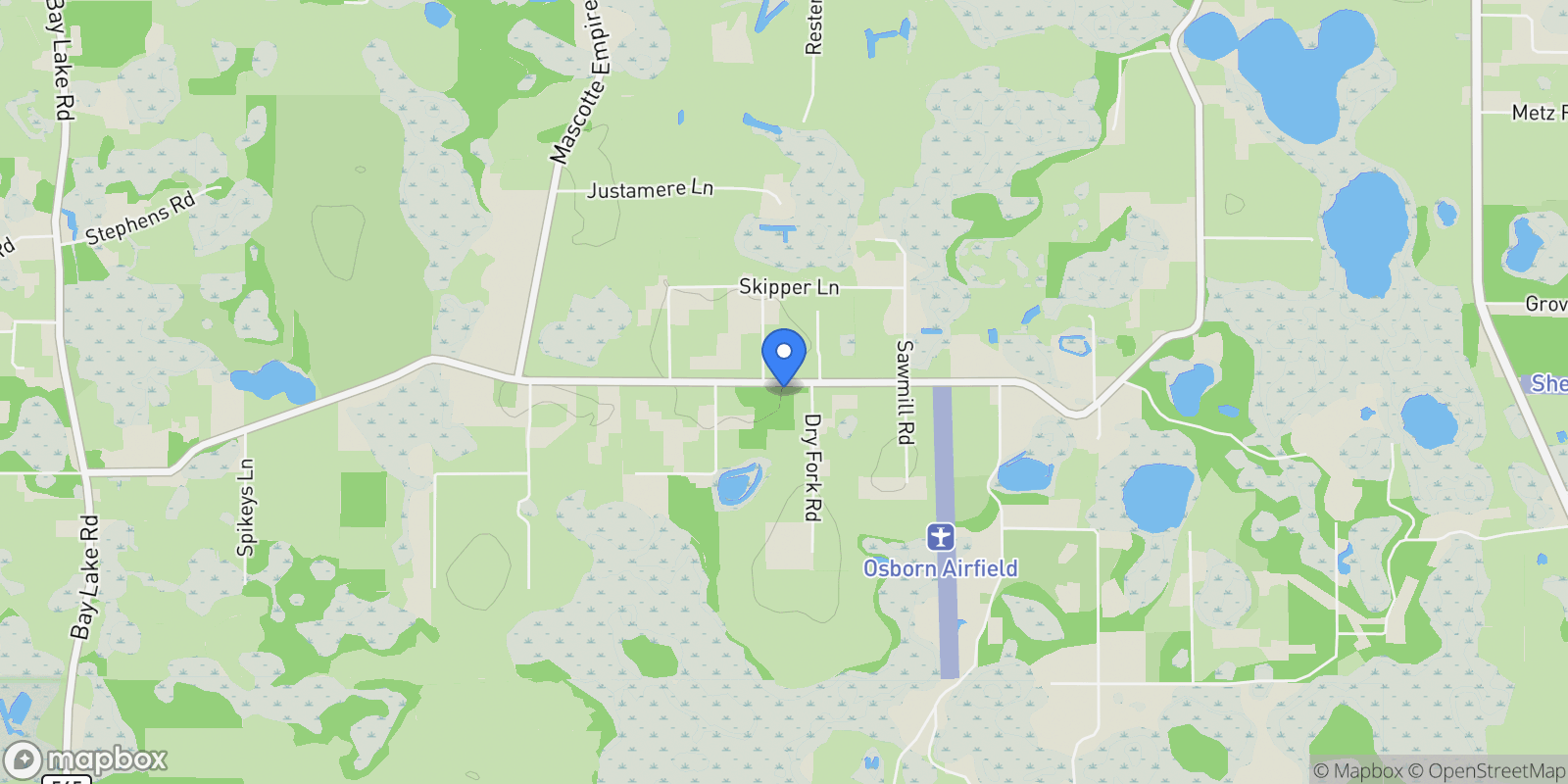 Map showing 4450 Empire Church Road, Groveland, FL 34736, Groveland, Florida, United States.