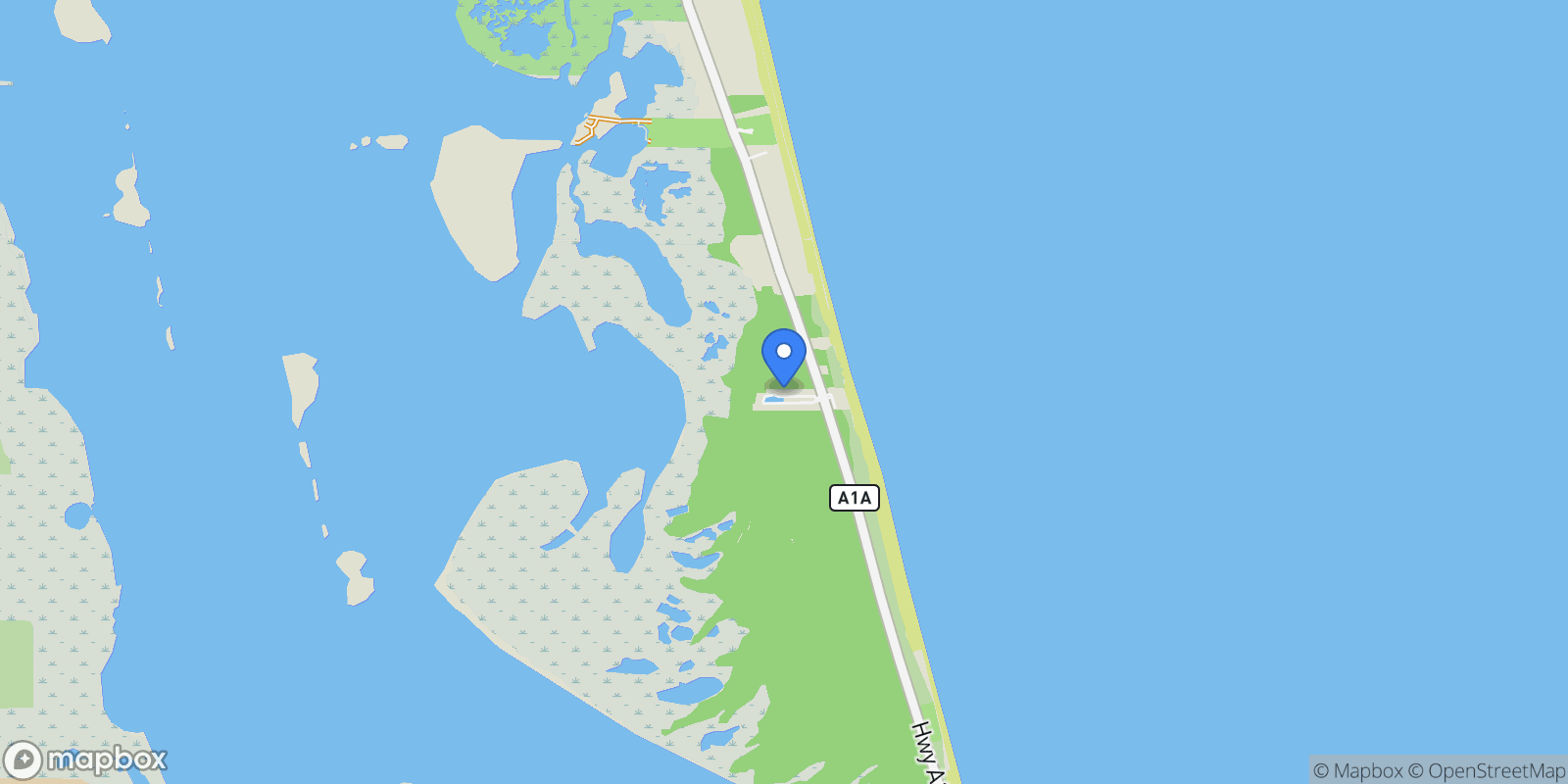 Map showing 140 Ocean Estates Drive, Hutchinson Island, FL 34949, Fort Pierce, Florida, United States.