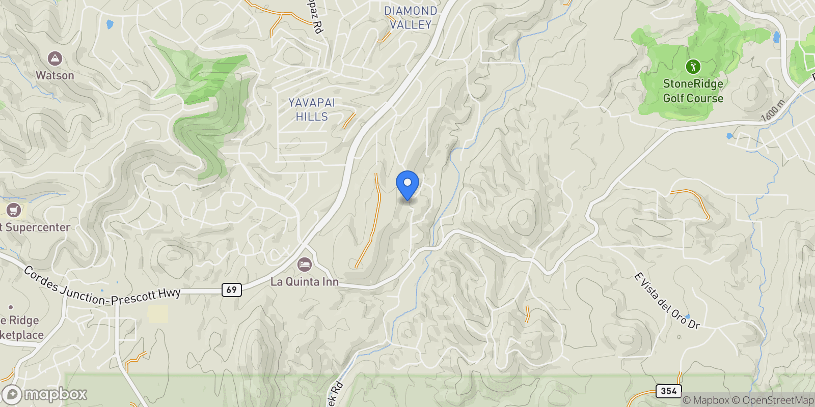 Map showing 791 N Creekside Drive, Prescott, AZ 86303, Prescott, Arizona, United States.