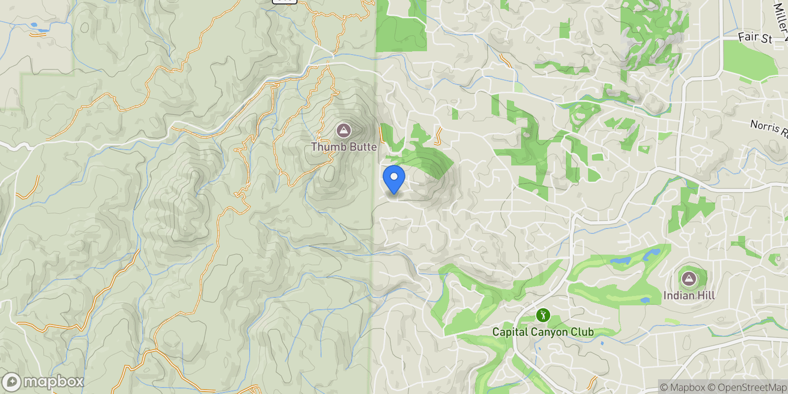 Map showing 110 S Horizon Circle, Prescott, AZ 86303, Prescott, Arizona, United States.