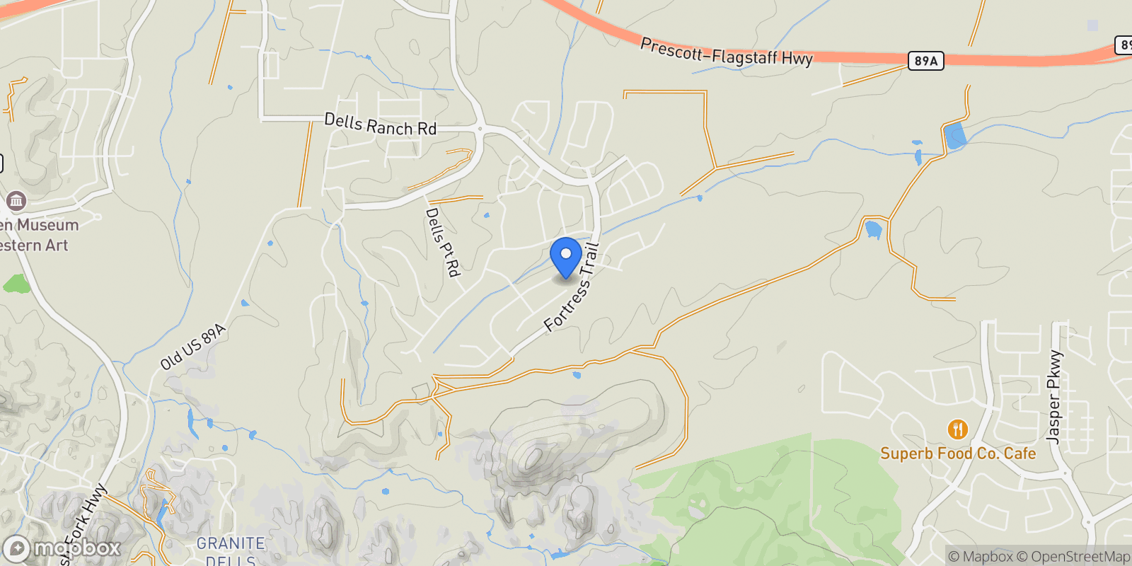 Map showing 3294 Jagged Spire Court, Prescott, AZ 86301, Prescott, Arizona, United States.