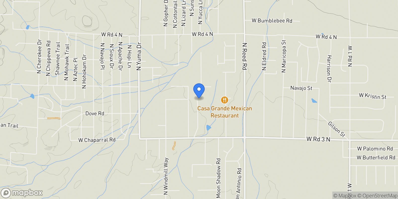 Map showing 2375 N Resting Place, Chino Valley, AZ 86323, Chino Valley, Arizona, United States.