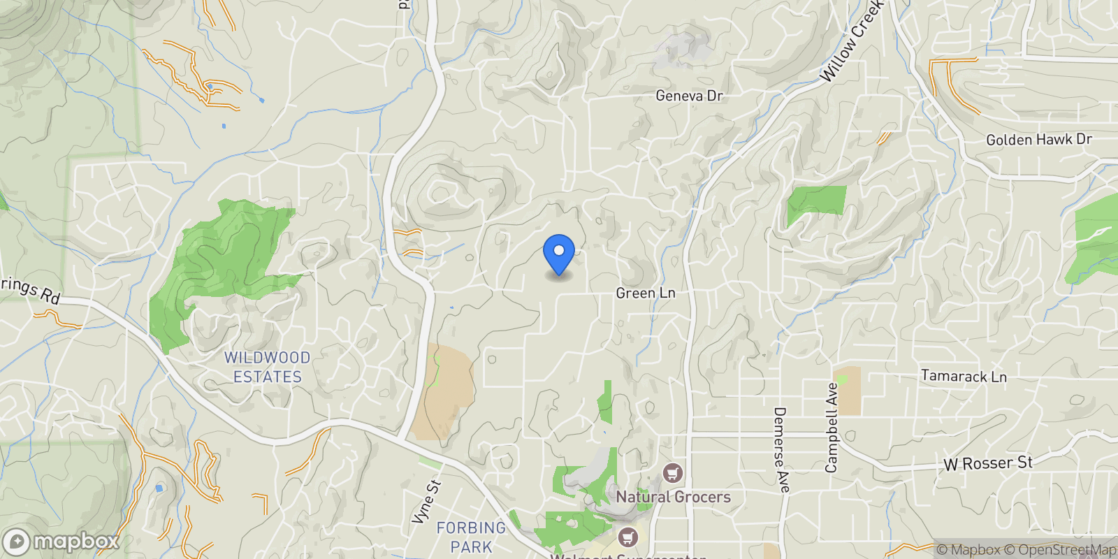 Map showing 2030 Estrella Road, Prescott, AZ 86305, Prescott, Arizona, United States.