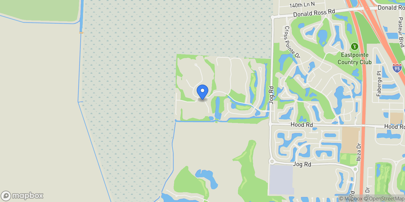 Map showing 13001 Brynwood, Palm Beach Gardens, Florida, United States.
