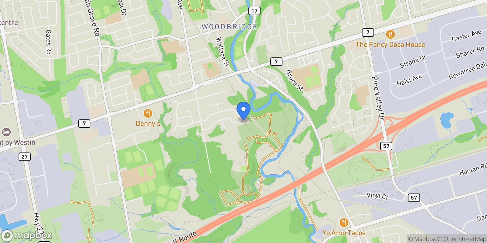 Map showing 184 Veneto Dr, Vaughan, ON L4L 8X6, Vaughan, Ontario, Canada.