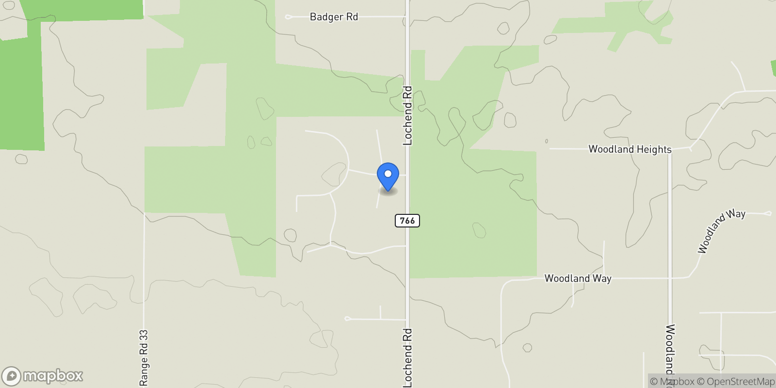 Map showing 135 Brown Bear Point, Cochrane, AB, T4C 0B5, CANADA, Cochrane, Alberta, Canada.
