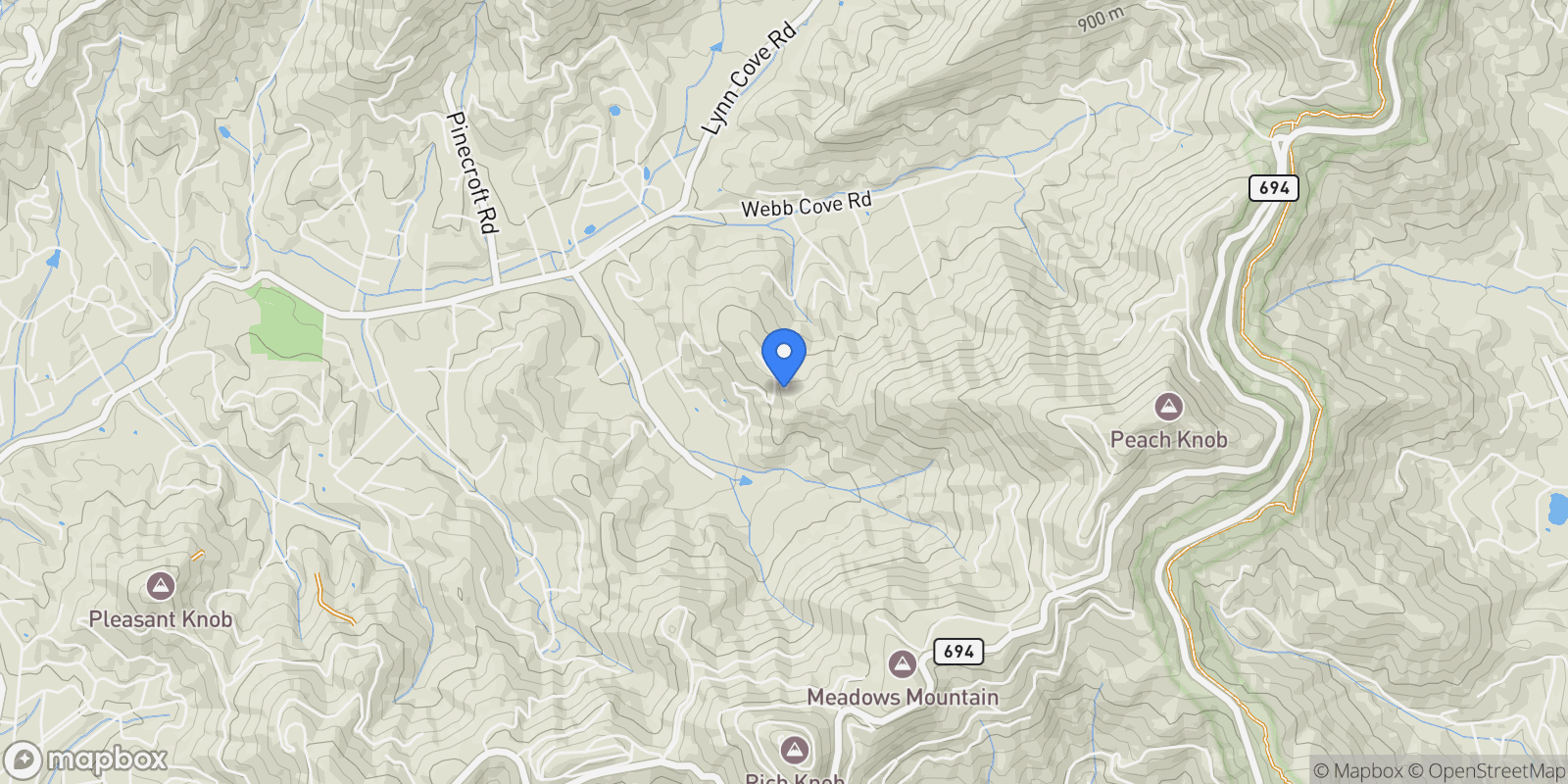 Map showing 116 Hawk Ridge, Asheville, NC 28804, Asheville, North Carolina, United States.