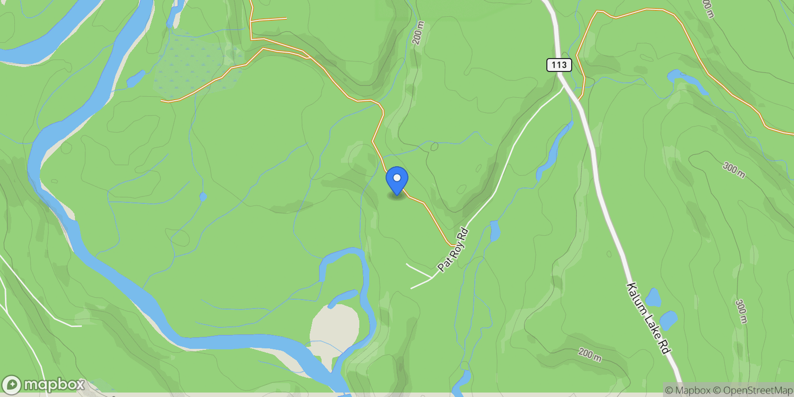 Map showing 151 Pat Roy Road, Terrace, BC V8G 0C4, Terrace, British Columbia, Canada.