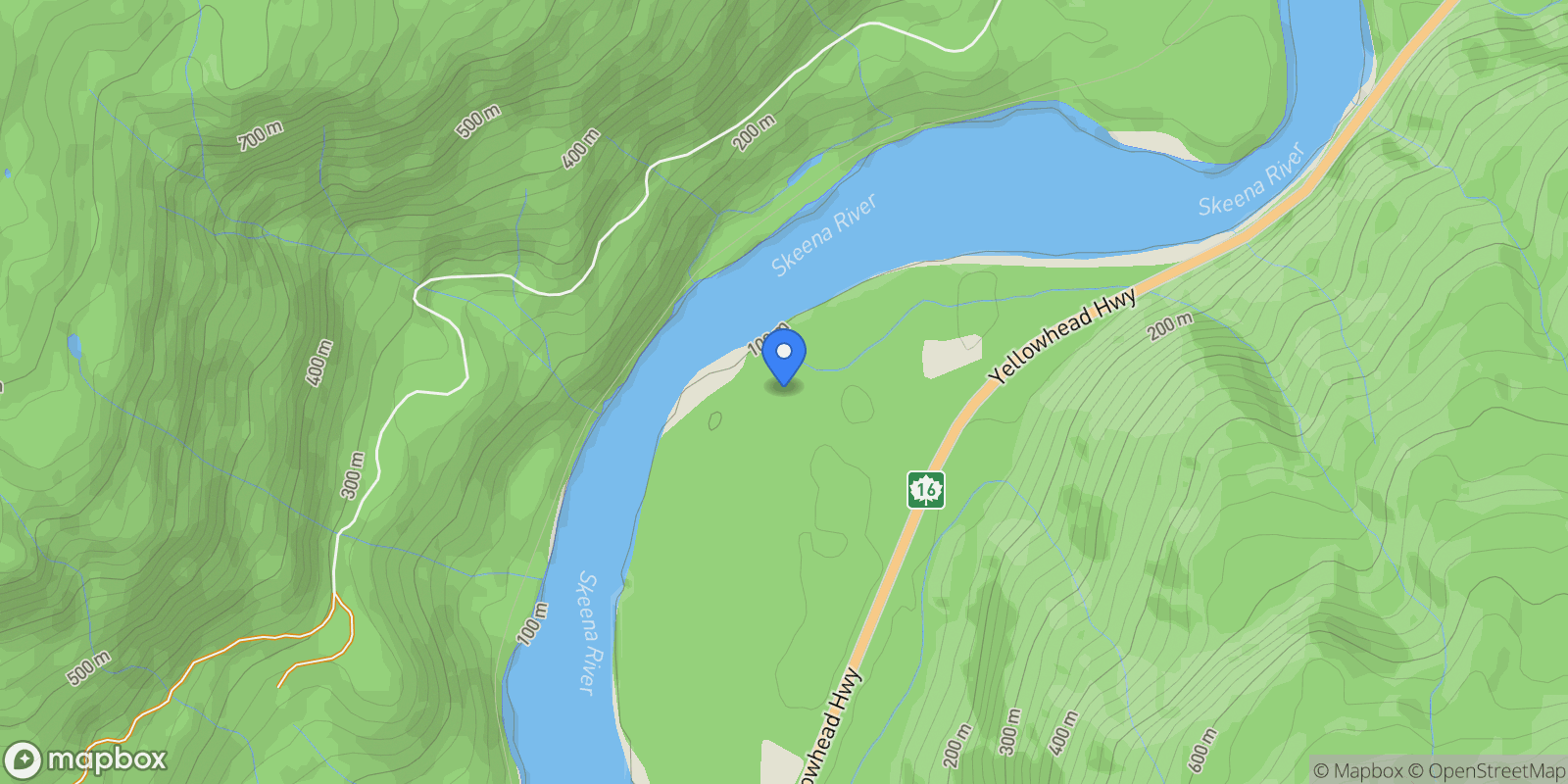 Map showing 17727 Highway 16 East, Terrace, BC V8G 0A8, Terrace, British Columbia, Canada.