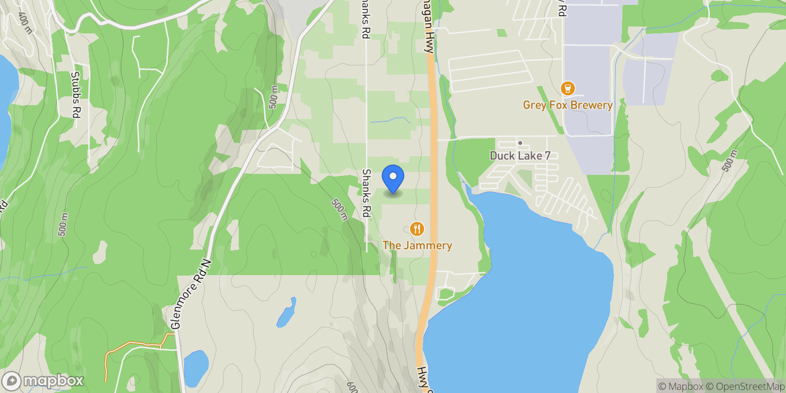 Map showing 4295 Shanks Road, Kelowna, BC V4V 1M3, Kelowna, British Columbia, Canada.