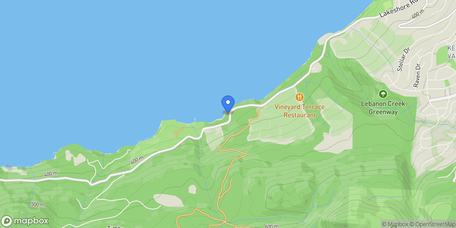 Map showing 5560 Lakeshore Road, Kelowna, BC V1W 4J4, Kelowna, British Columbia, Canada.