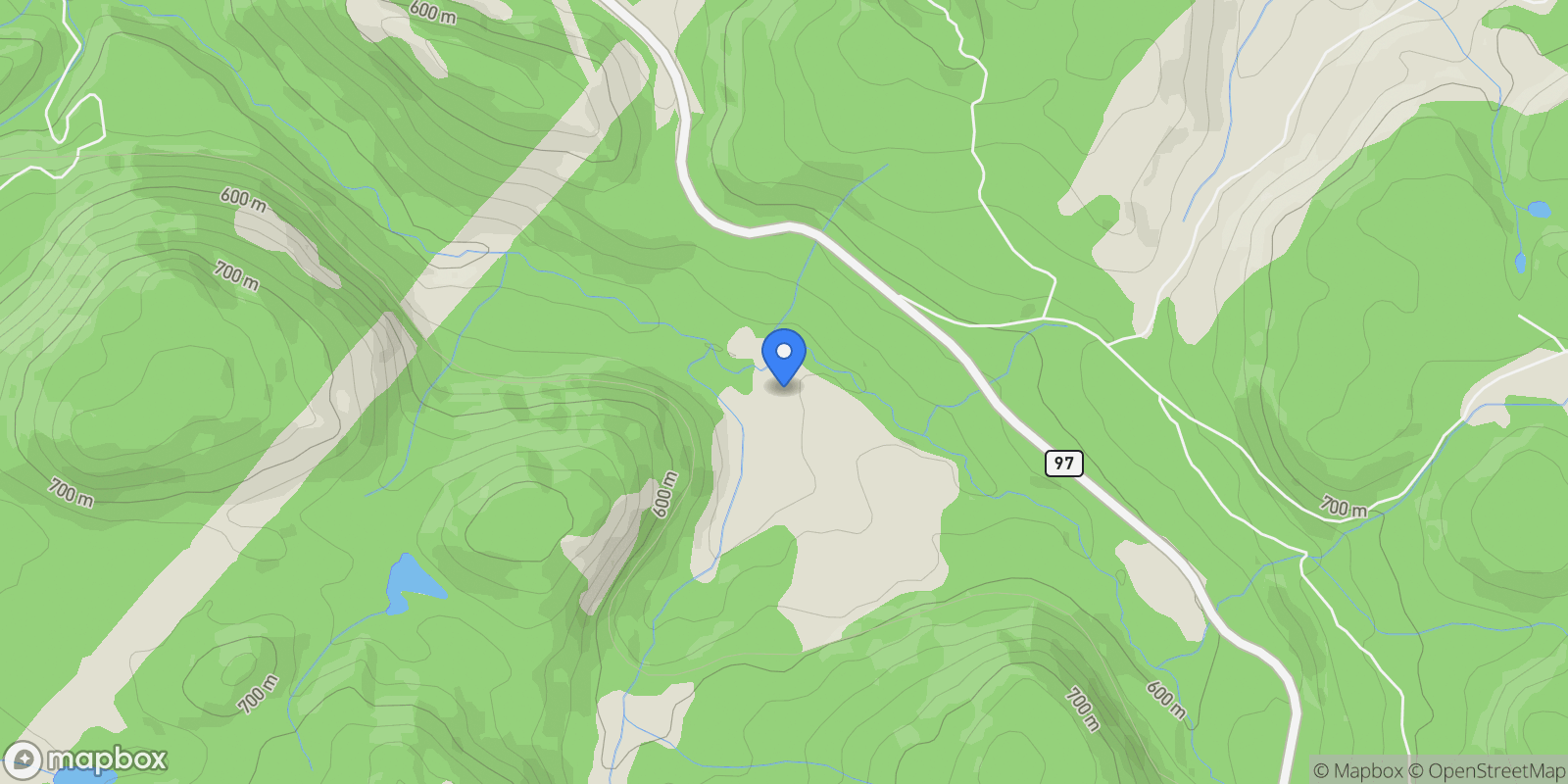 Map showing 2600 Highway 97, Kamloops, BC V0E 2M0, Holmwood, British Columbia, Canada.