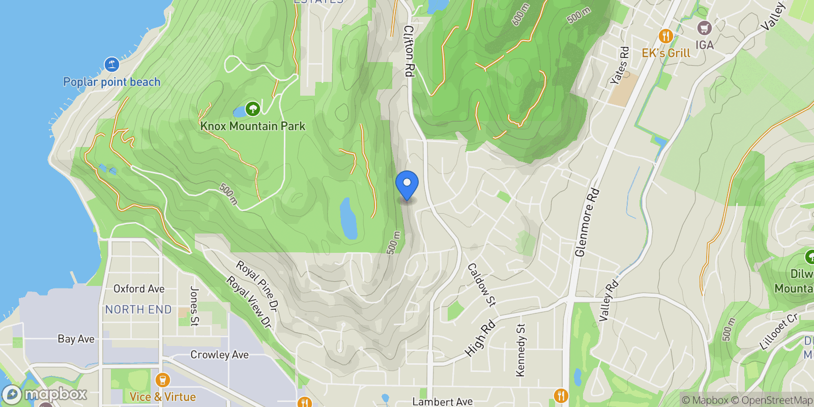 Map showing 325-630 Boynton Place, Kelowna, BC V1V 3B8, Kelowna, British Columbia, Canada.