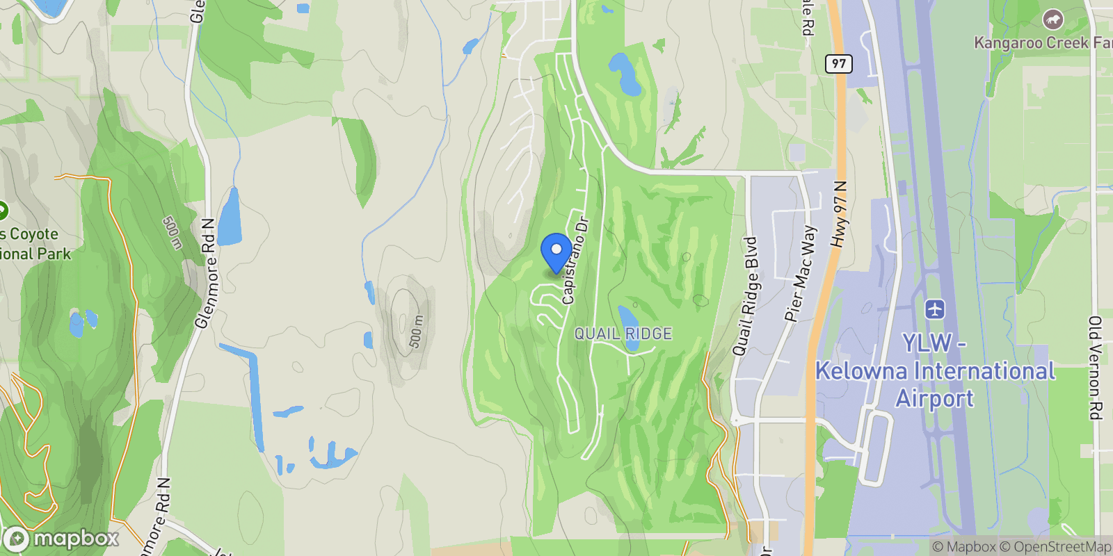 Map showing 103-1950 Capistrano Drive, Kelowna, BC V1V 2N7, Kelowna, British Columbia, Canada.