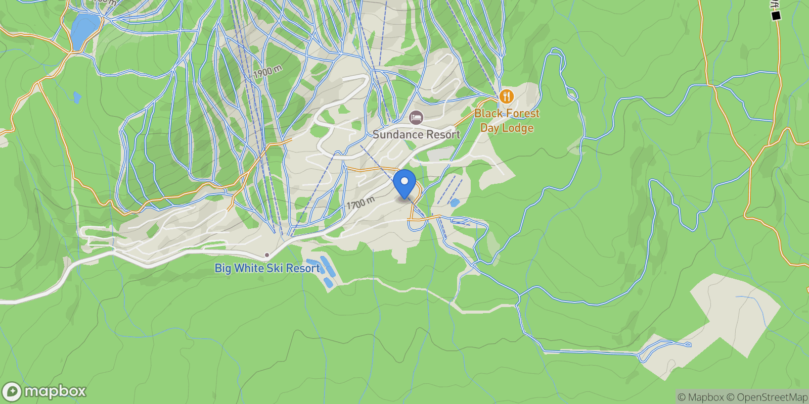 Map showing 101-5085 Snowbird Way, Big White, BC V1P 1P3, Beaverdell, British Columbia, Canada.