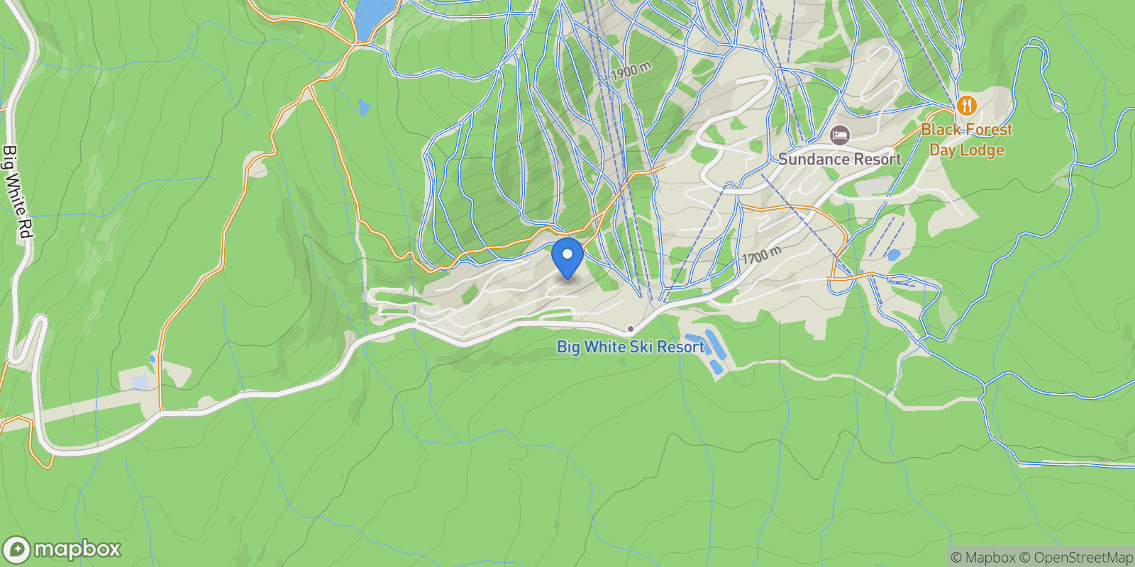 Map showing 1-5925 Snow Pines Road, Big White, BC V1P 1T4, Beaverdell, British Columbia, Canada.