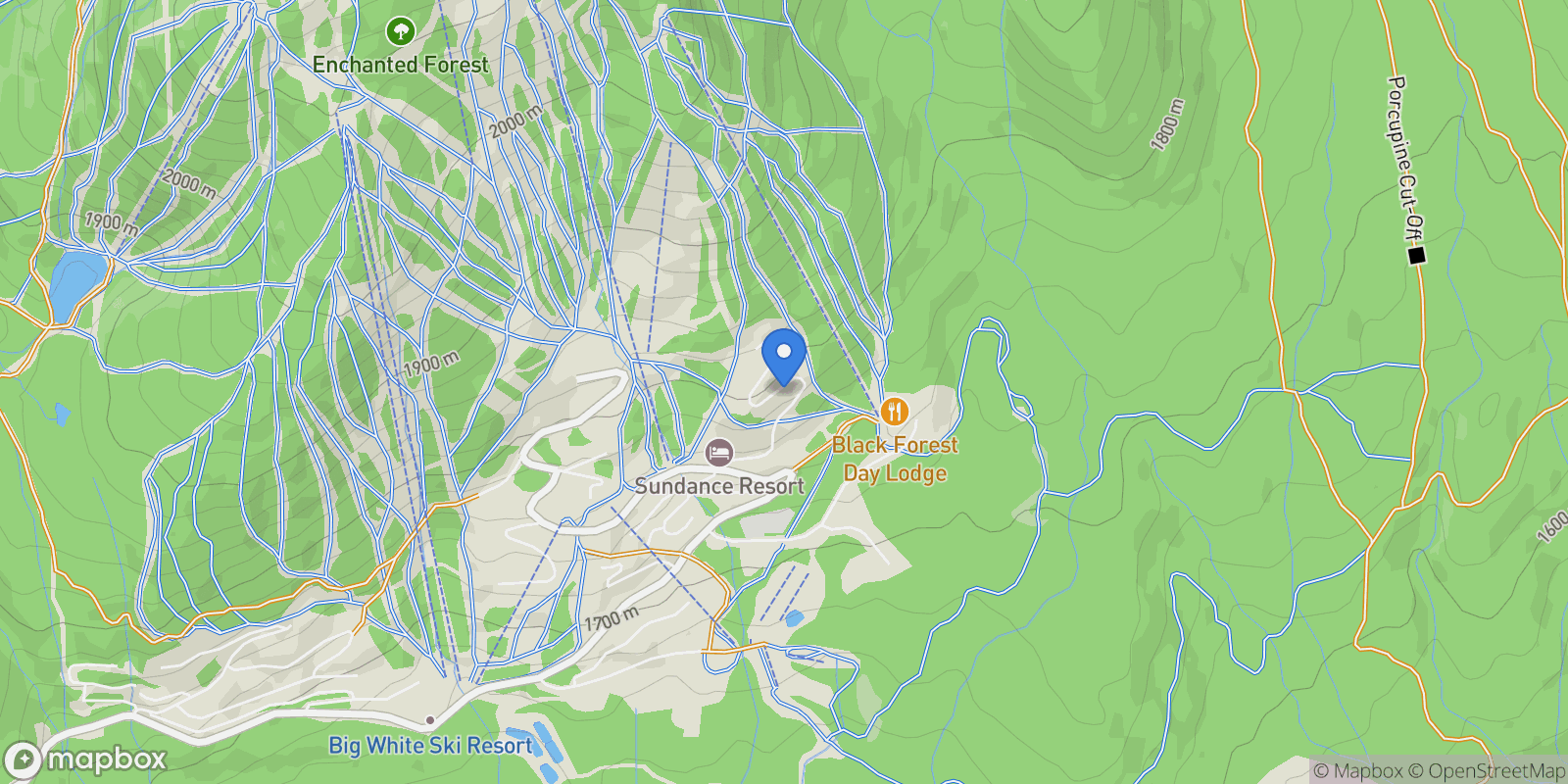 Map showing 455 Feathertop Way, Big White, BC V1P 1T4, Kootenay Boundary E / West Bo*, British Columbia, Canada.