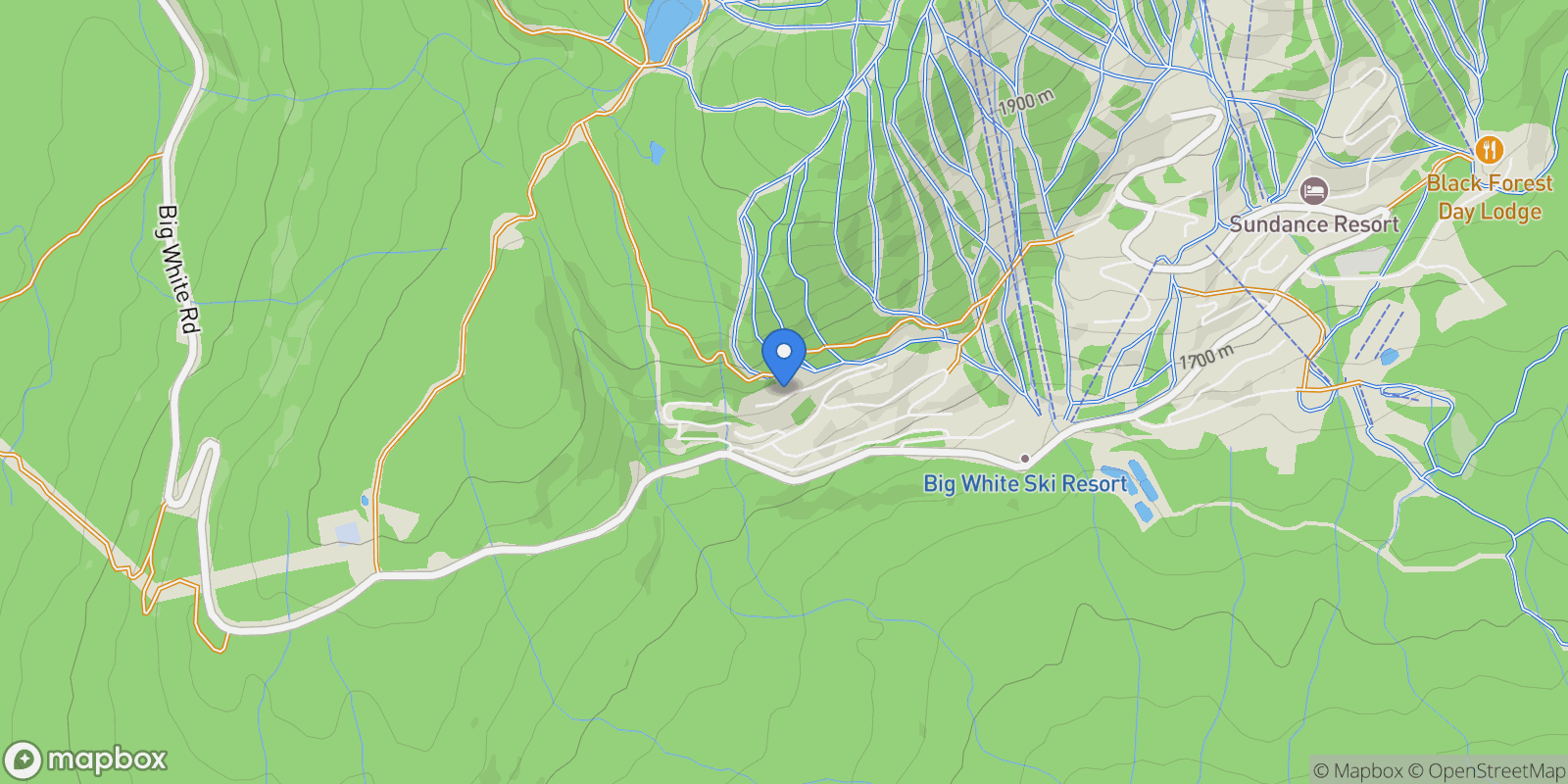 Map showing 240A Grizzly Ridge Trail, Big White, BC V1P 1P3, Beaverdell, British Columbia, Canada.