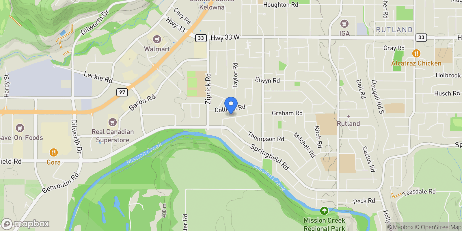 Map showing 645 Mark Road, Kelowna, BC V1X 5G8, Kelowna, British Columbia, Canada.