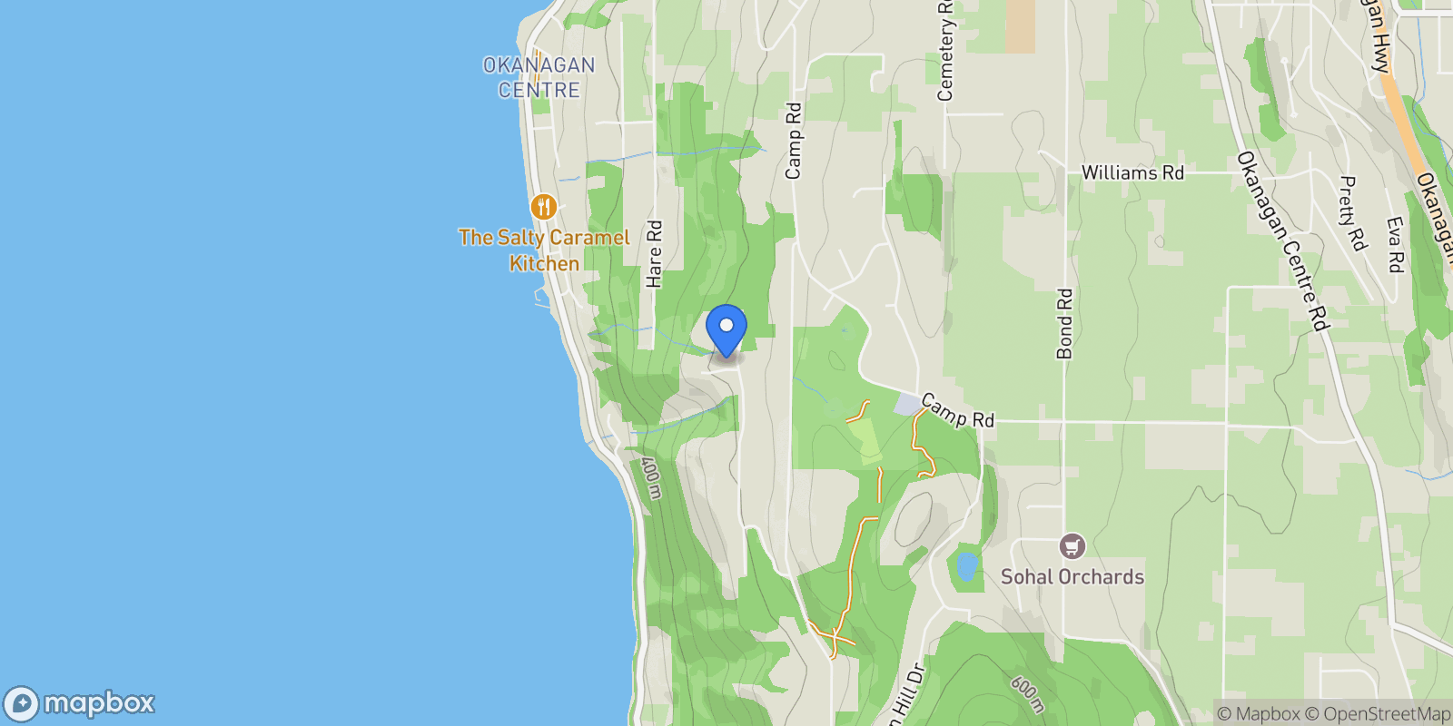 Map showing 80-10726 Nighthawk Road, Lake Country, BC V4V 2K7, Lake Country, British Columbia, Canada.