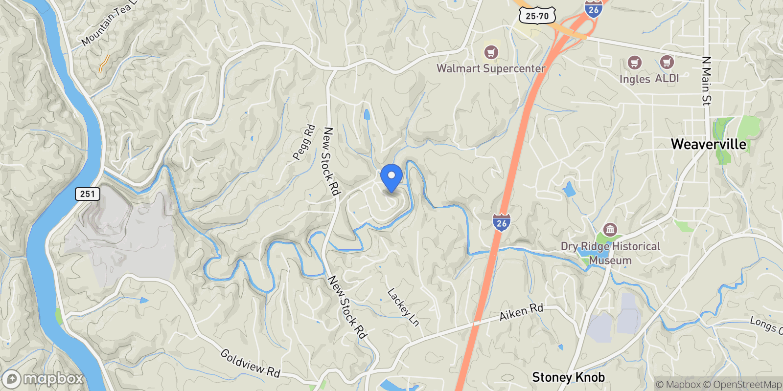 Map showing 22 Craftsman View Drive, Asheville, NC 28804, Asheville, North Carolina, United States.