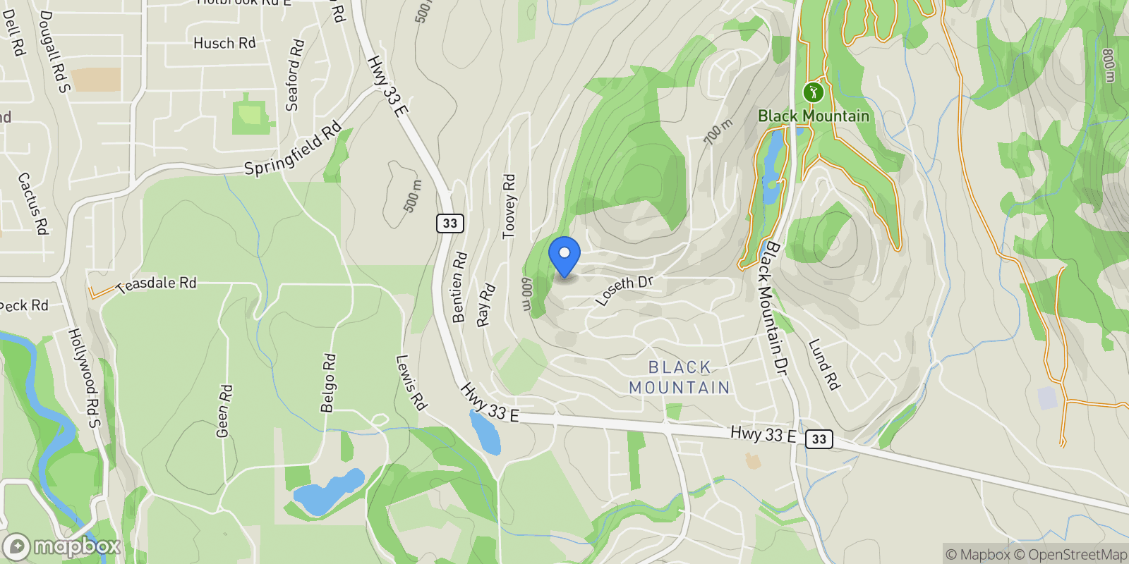 Map showing 1372 Mine Hill Drive, Kelowna, BC V1P 1S5, Kelowna, British Columbia, Canada.