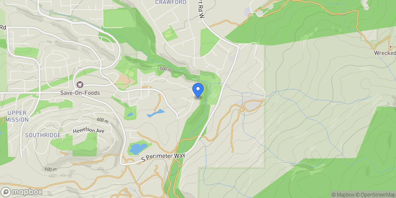 Map showing 1710 Vincent Place, Kelowna, BC V1W 5N9, Kelowna, British Columbia, Canada.
