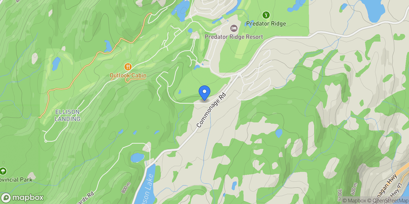 Map showing 203 Longspoon Drive, Vernon, BC V1H 2H6, Vernon, British Columbia, Canada.