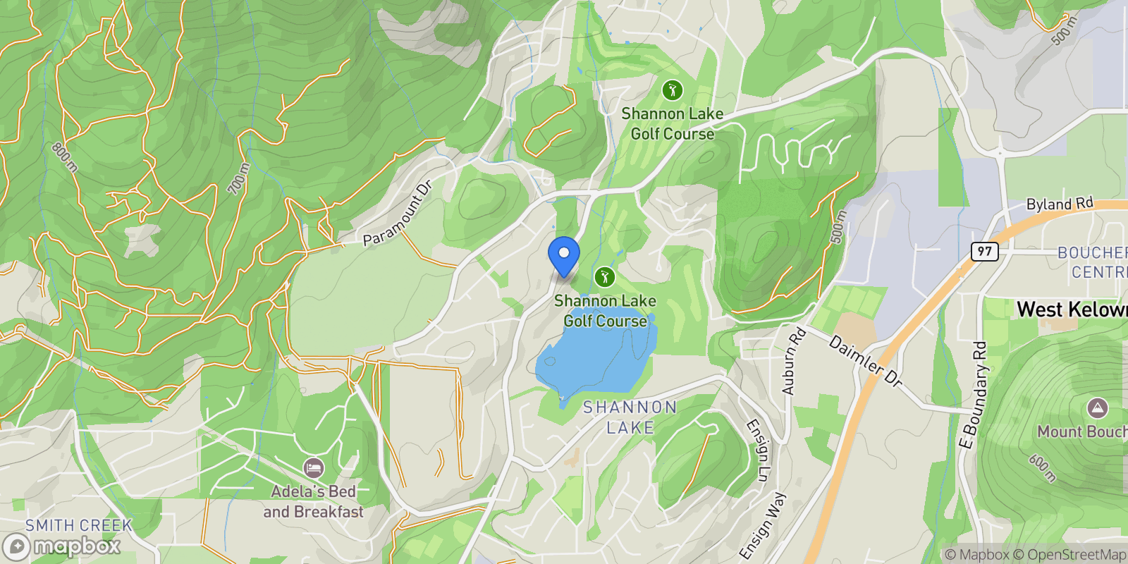 Map showing 404-2735 Shannon Lake Road, West Kelowna, BC V4T 1V6, West Kelowna, British Columbia, Canada.