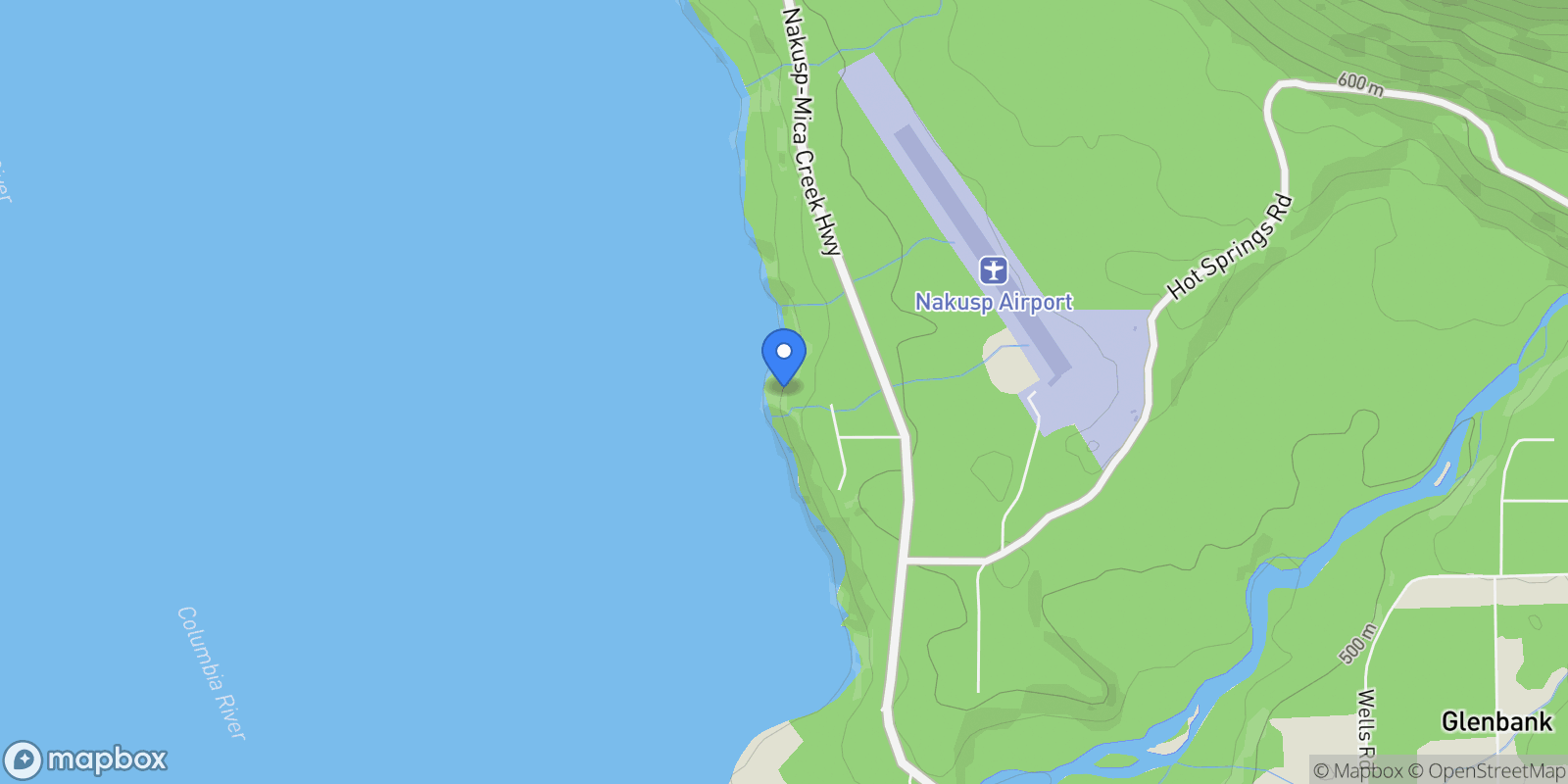 Map showing 2600 Highway 23 N, Nakusp, BC V0G 1R0, Nakusp, British Columbia, Canada.