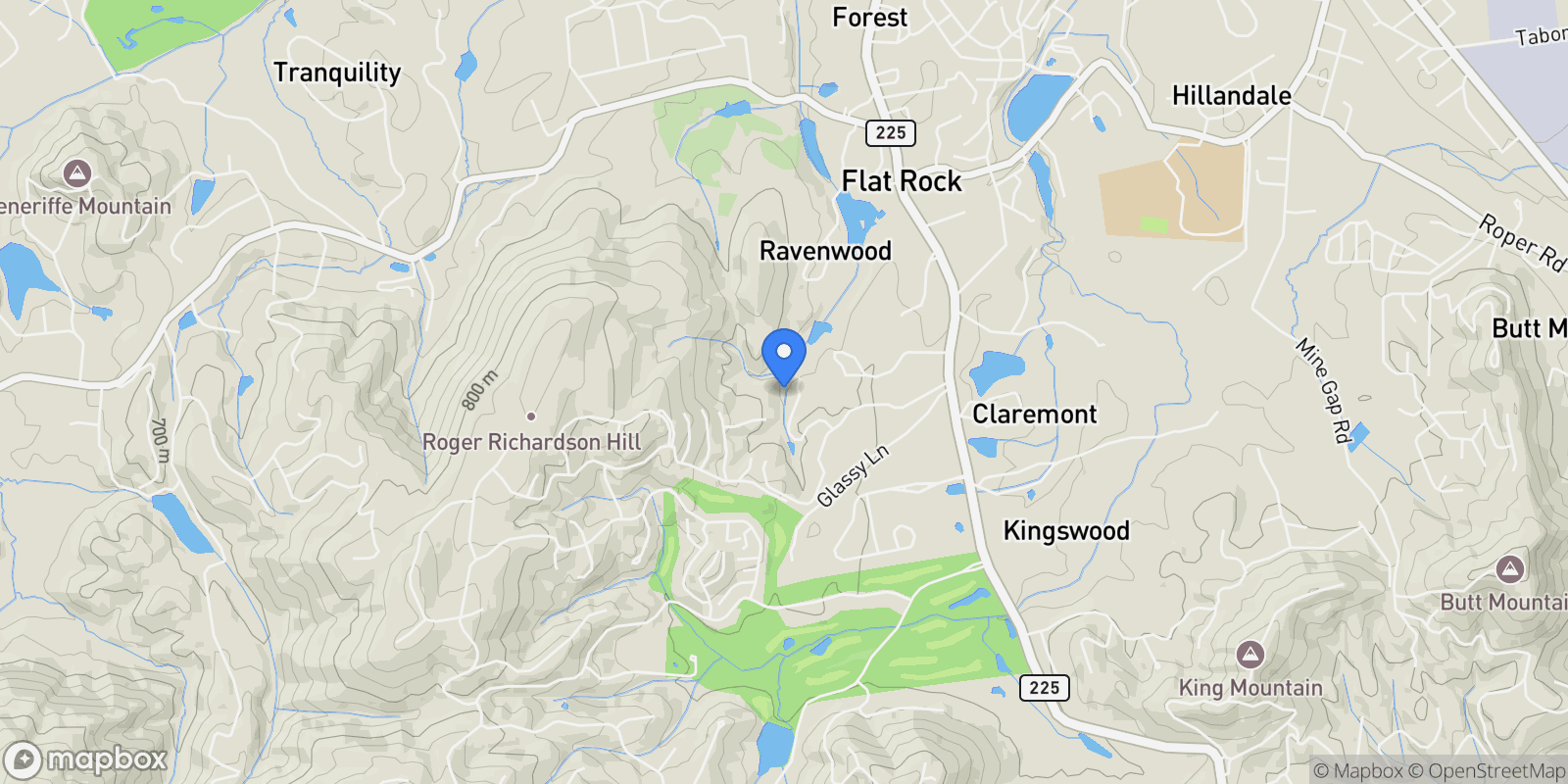 Map showing 257 Roberts Lane N #7, Flat Rock, NC 28731, Flat Rock, North Carolina, United States.