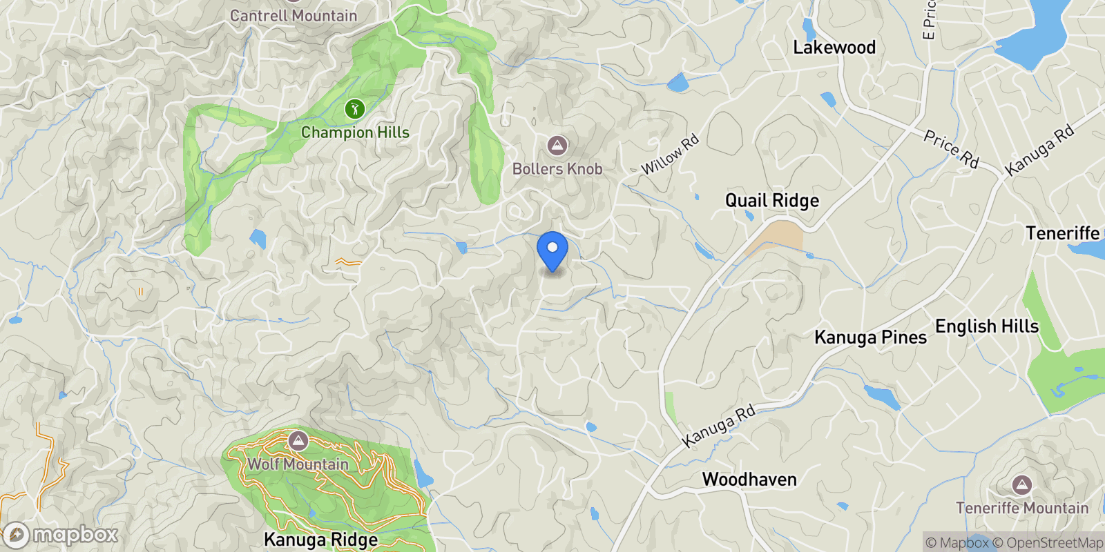 Map showing 310 Sweetbriar Drive, Hendersonville, NC 28739, Laurel Park, North Carolina, United States.