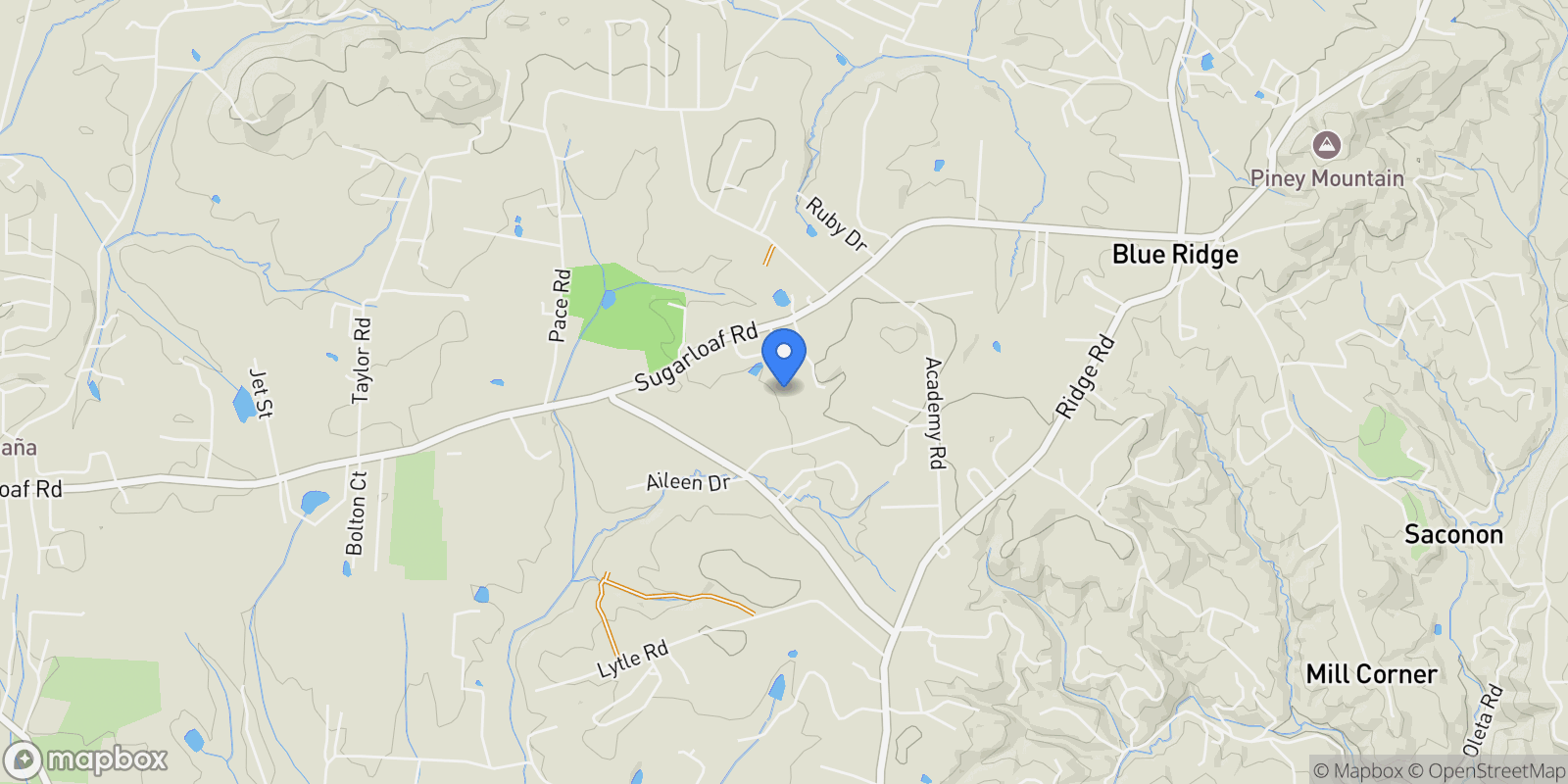 Map showing 112 and 154 Merri Drive, Hendersonville, NC 28792, Hendersonville, North Carolina, United States.