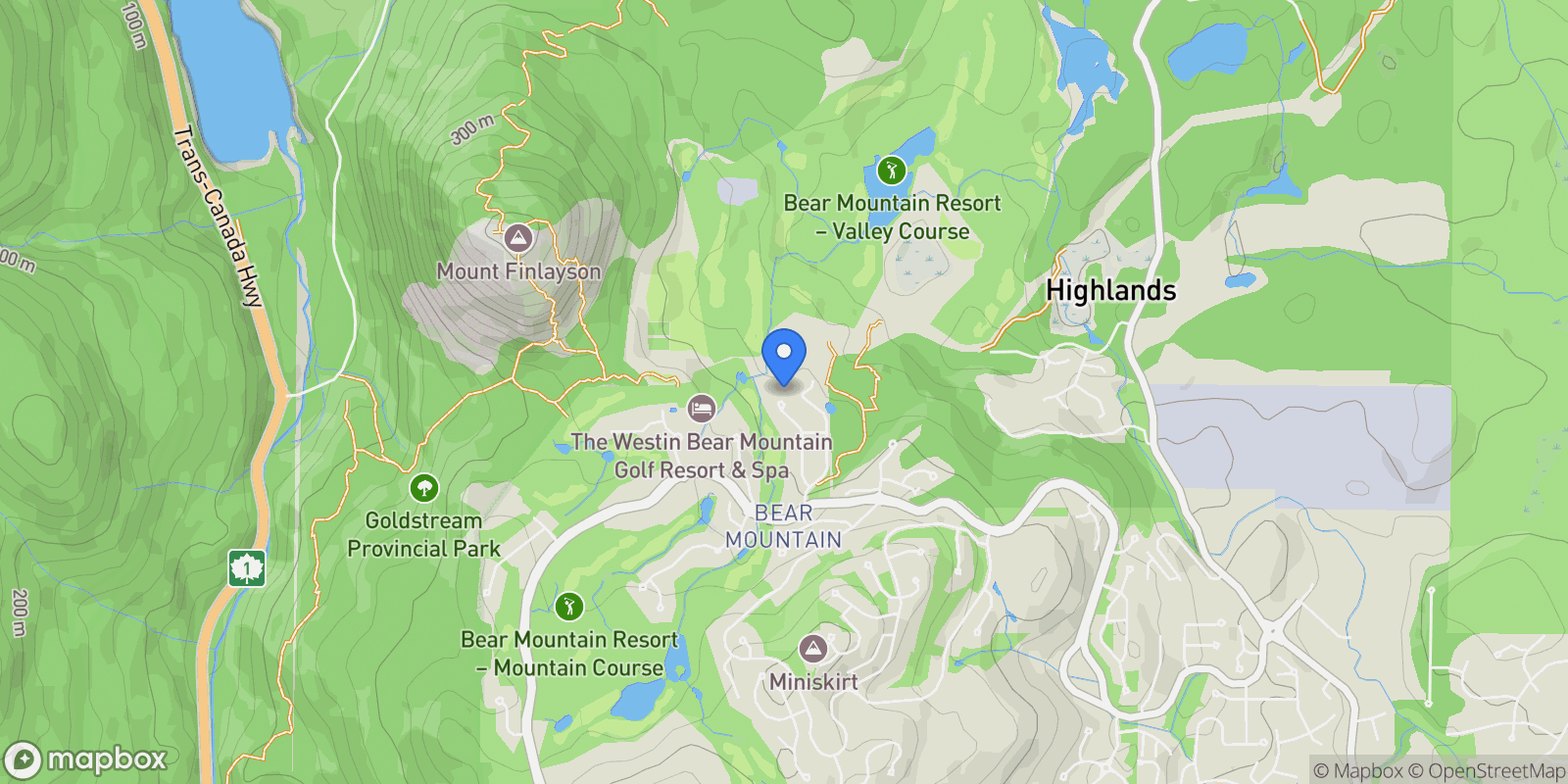 Map showing 2000 Hannington Rd 1012, Langford, British Columbia, Canada.