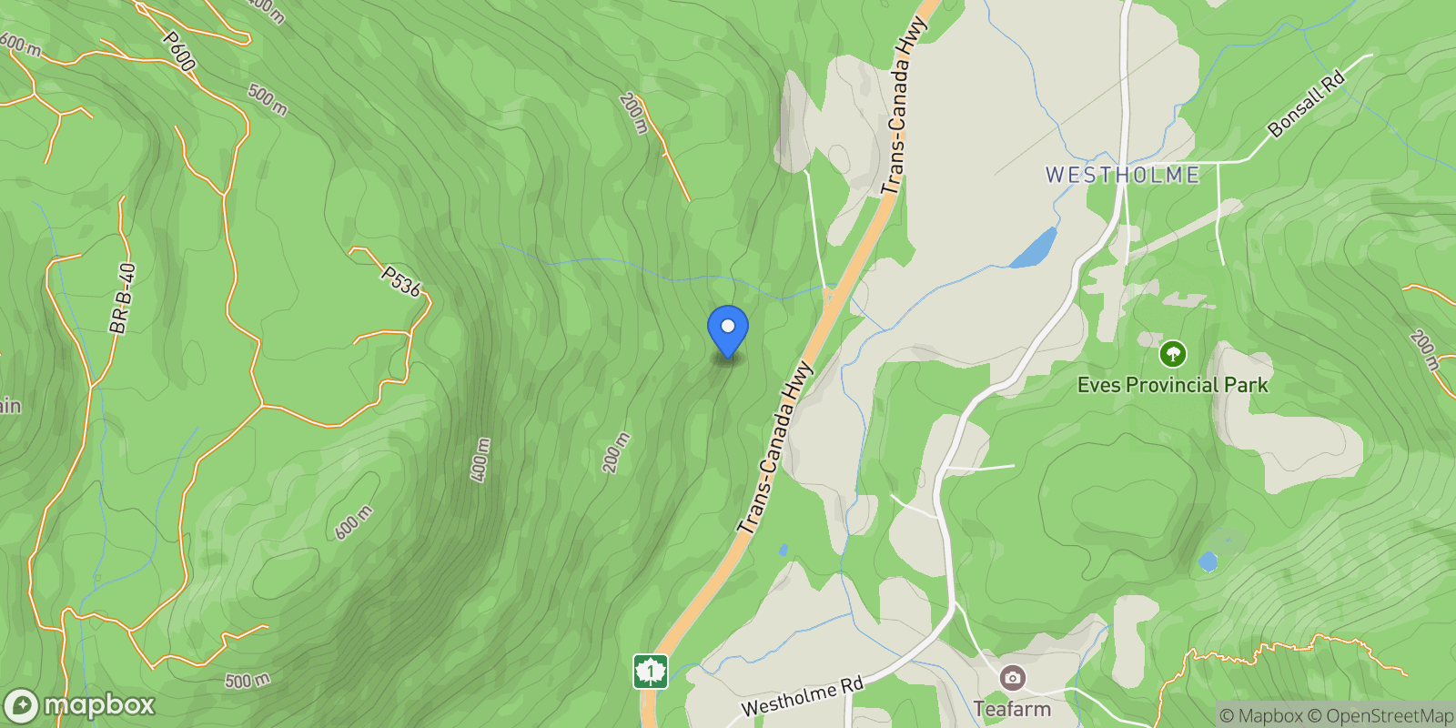 Map showing 8030 Trans Canada Hwy, Duncan, British Columbia, Canada.