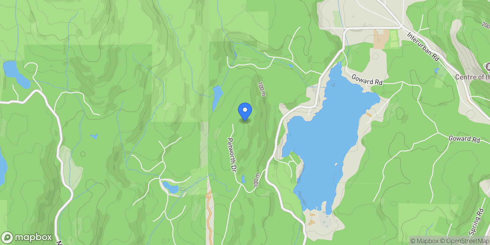 Map showing 140 Petworth Dr, Saanich, British Columbia, Canada.