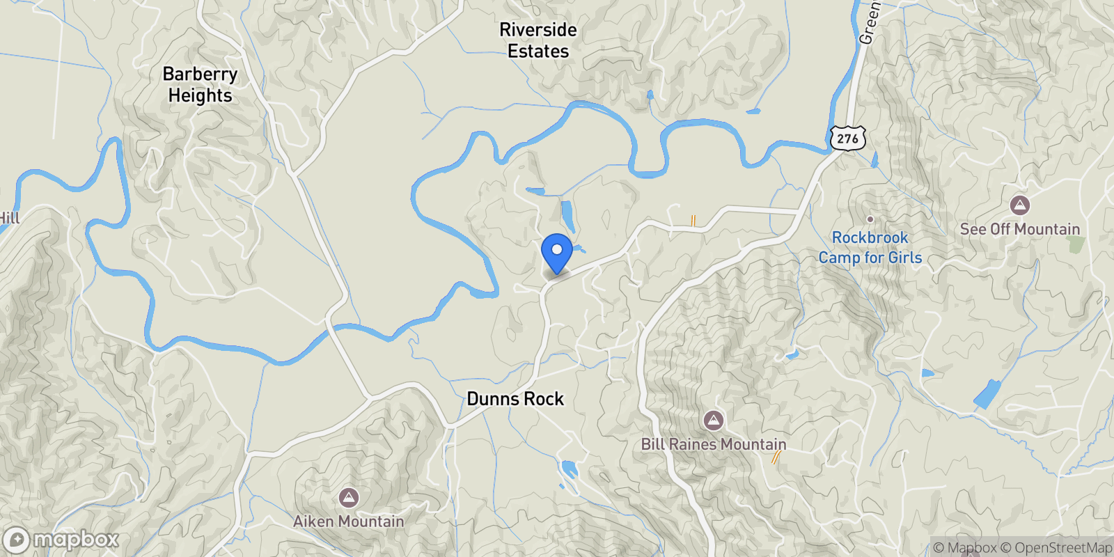 Map showing 3903 Island Ford Road, Brevard, NC 28712, Brevard, North Carolina, United States.