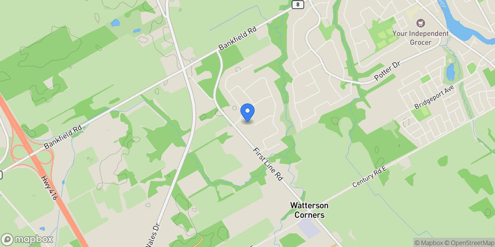 Map showing 532 Leimerk Court, Ottawa, Ontario, Canada.