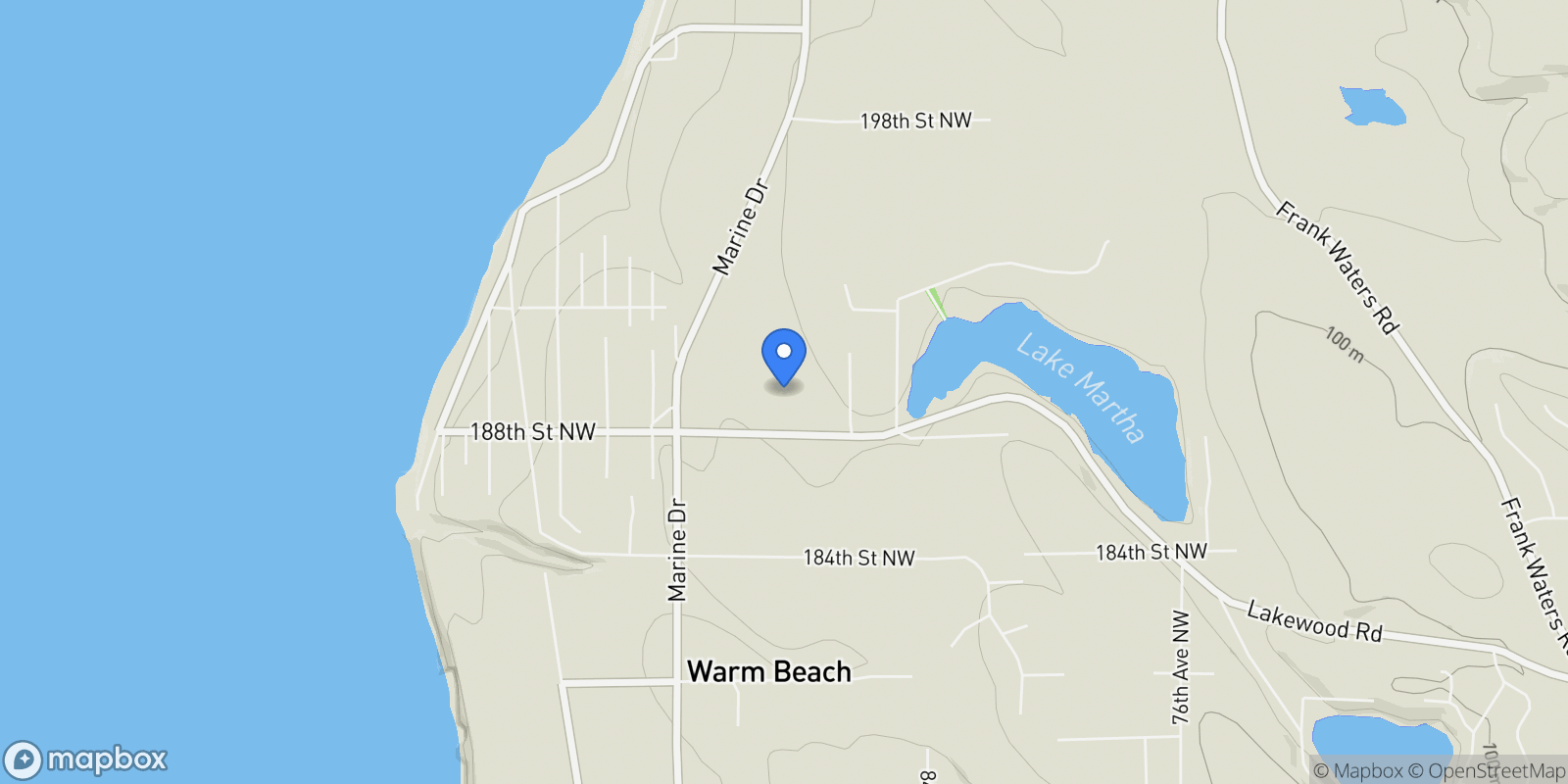 Map showing 8817 Lakewood Road, Stanwood, WA 98292, Stanwood, Washington, United States.