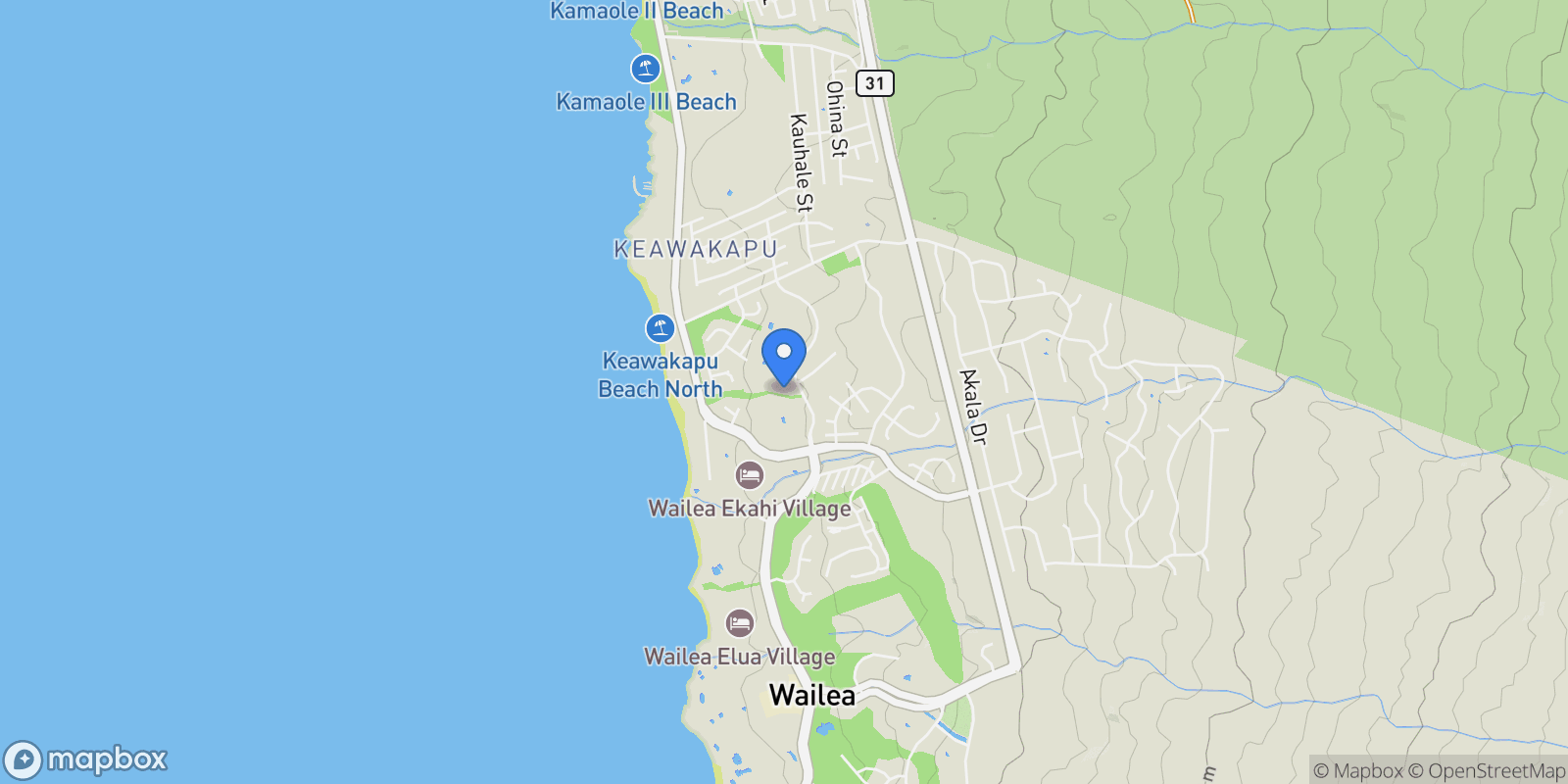 Map showing 3150 WAILEA ALANUI Dr, Kihei, HI 96753, Kihei, Hawaii, United States.