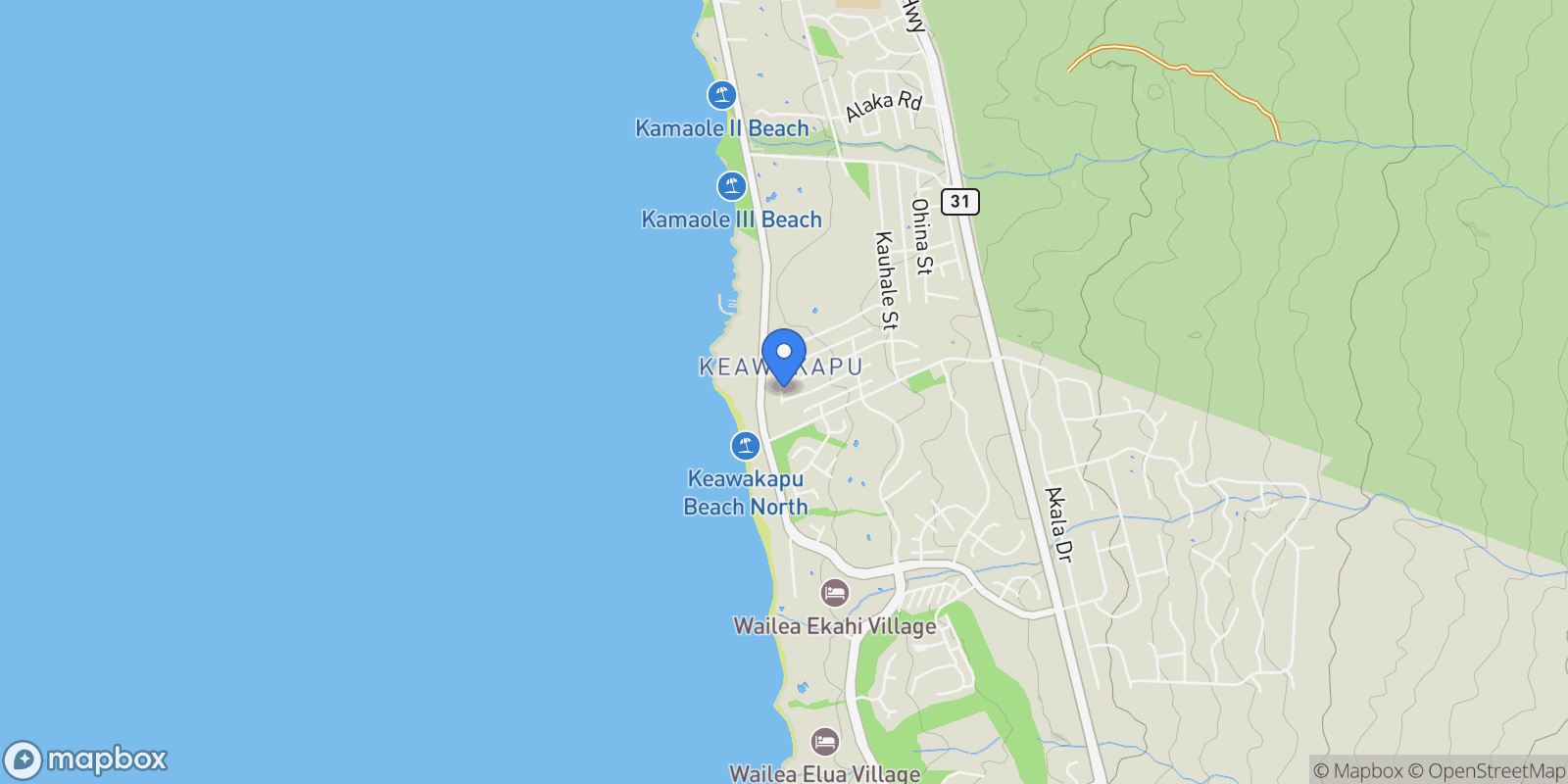 Map showing 20 Hoohale St, Kihei, HI 96753, Kihei, Hawaii, United States.