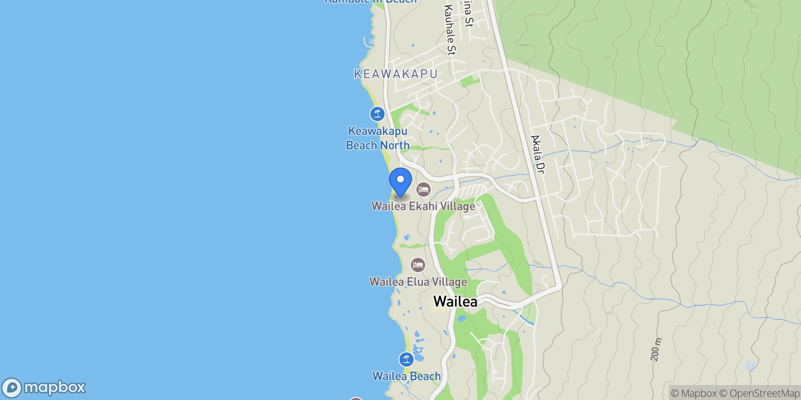 Map showing 3300 Wailea Alanui Dr, Kihei, HI 96753, Kihei, Hawaii, United States.