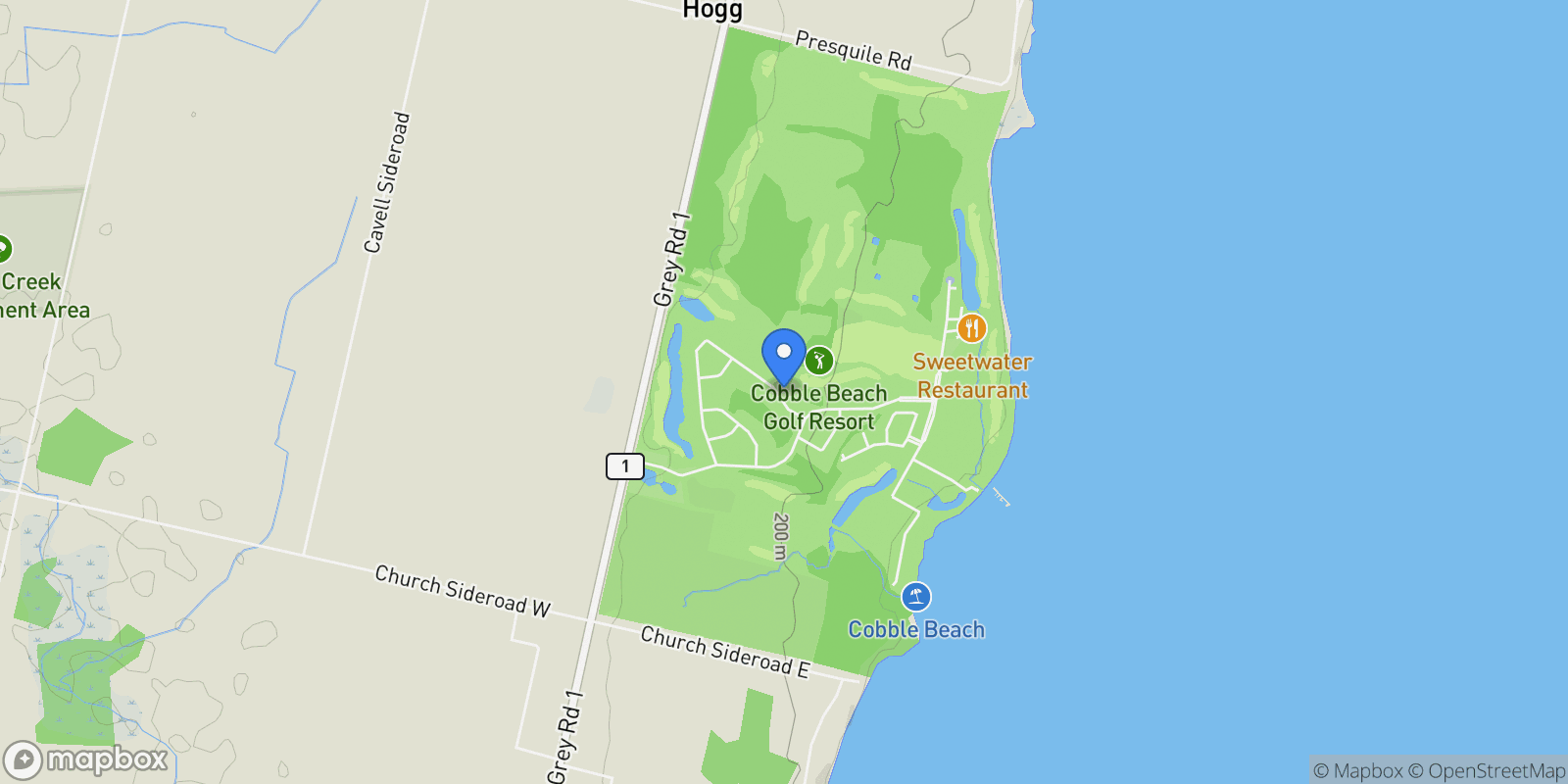 Map showing 511 Algonquin Trail, Kemble, ON N0H 1S0, Kemble, Ontario, Canada.