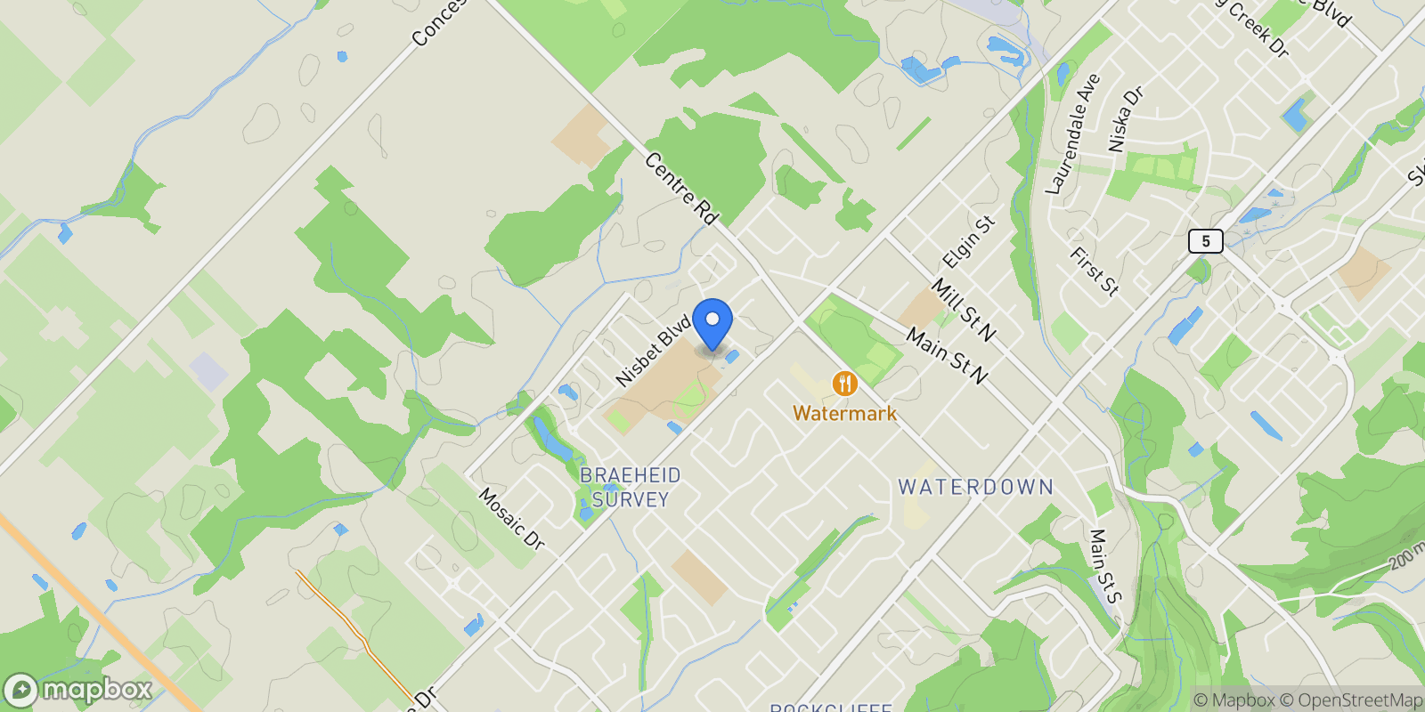 Map showing 62 Browview Drive, Hamilton, ON L1B 1L9, Hamilton, Ontario, Canada.