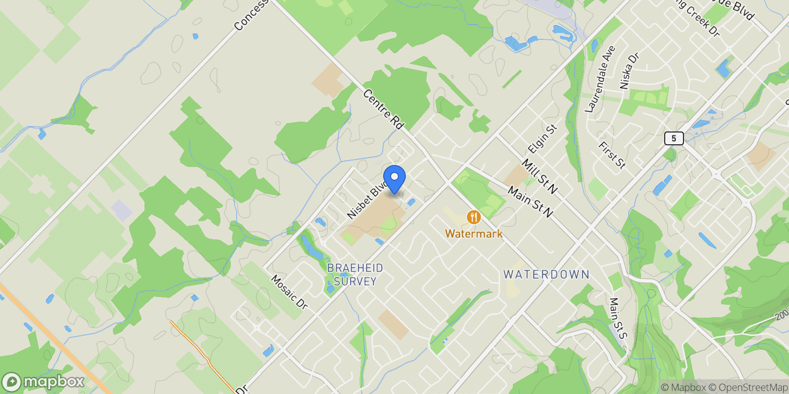 Map showing 62 Browview Drive, Hamilton, ON L1B 1L9, Hamilton, Ontario, Canada.
