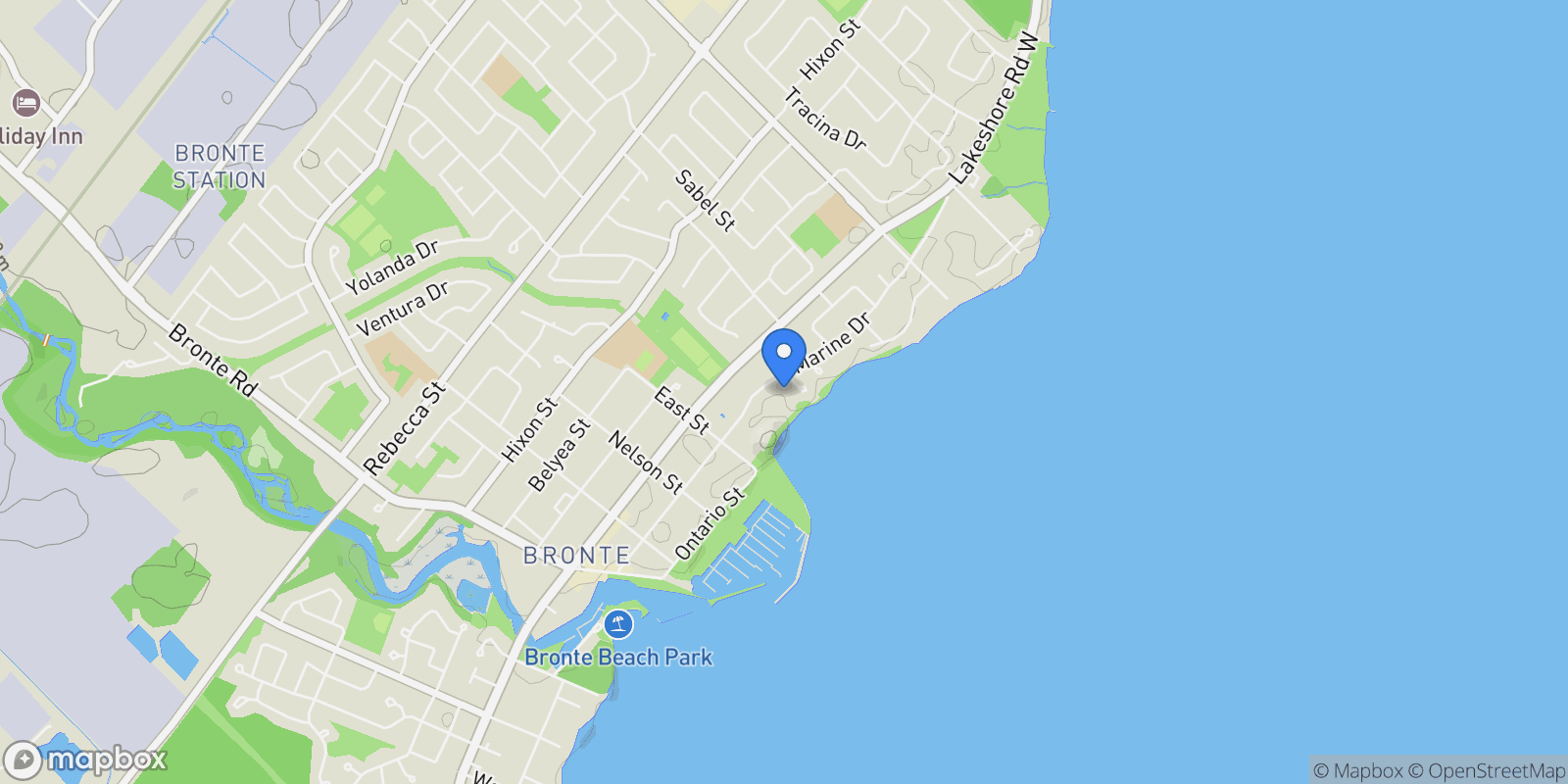 Map showing 2170 Marine Drive #1808, Oakville, ON L6L 5V1, Oakville, Ontario, Canada.