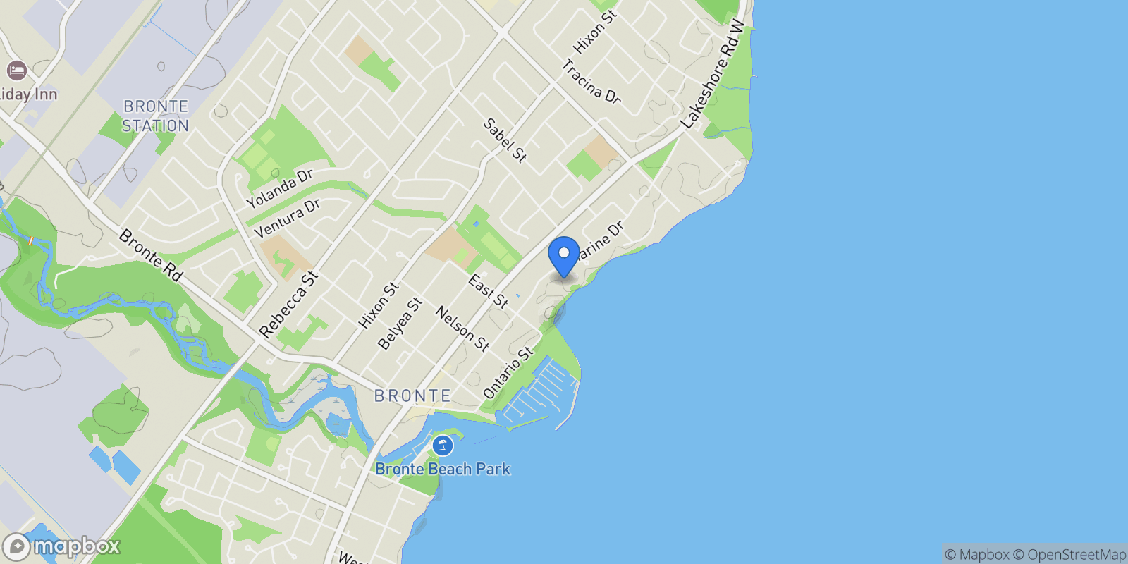 Map showing 2170 Marine Drive #1808, Oakville, ON L6L 5V1, Oakville, Ontario, Canada.